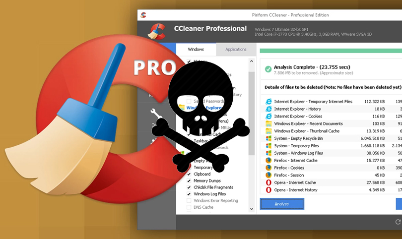 Hackers shipped malware hidden in a well known app called CCleaner