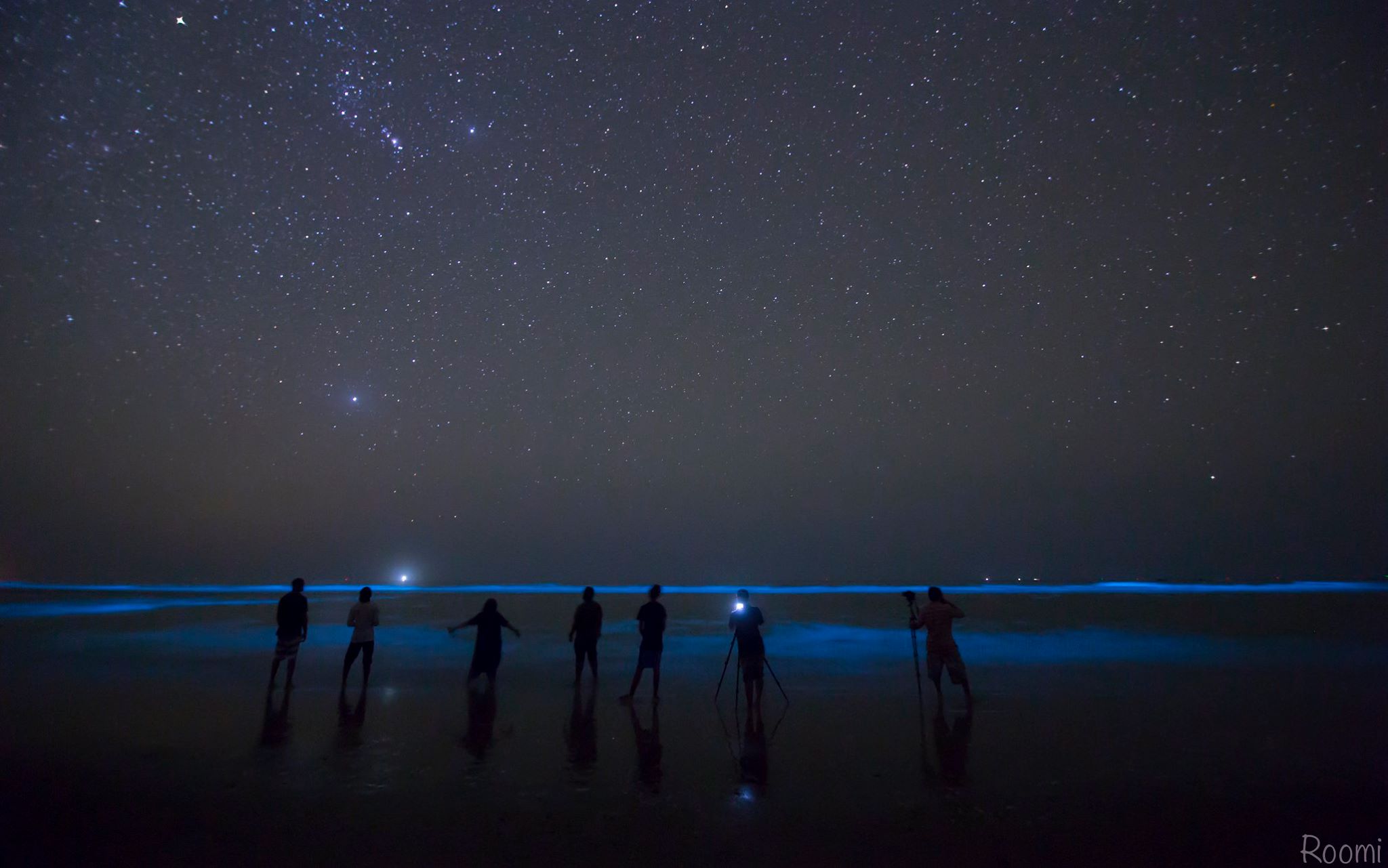 Bioluminescence at Sapat Beach, Baluchistan. Most people are not aware of this.