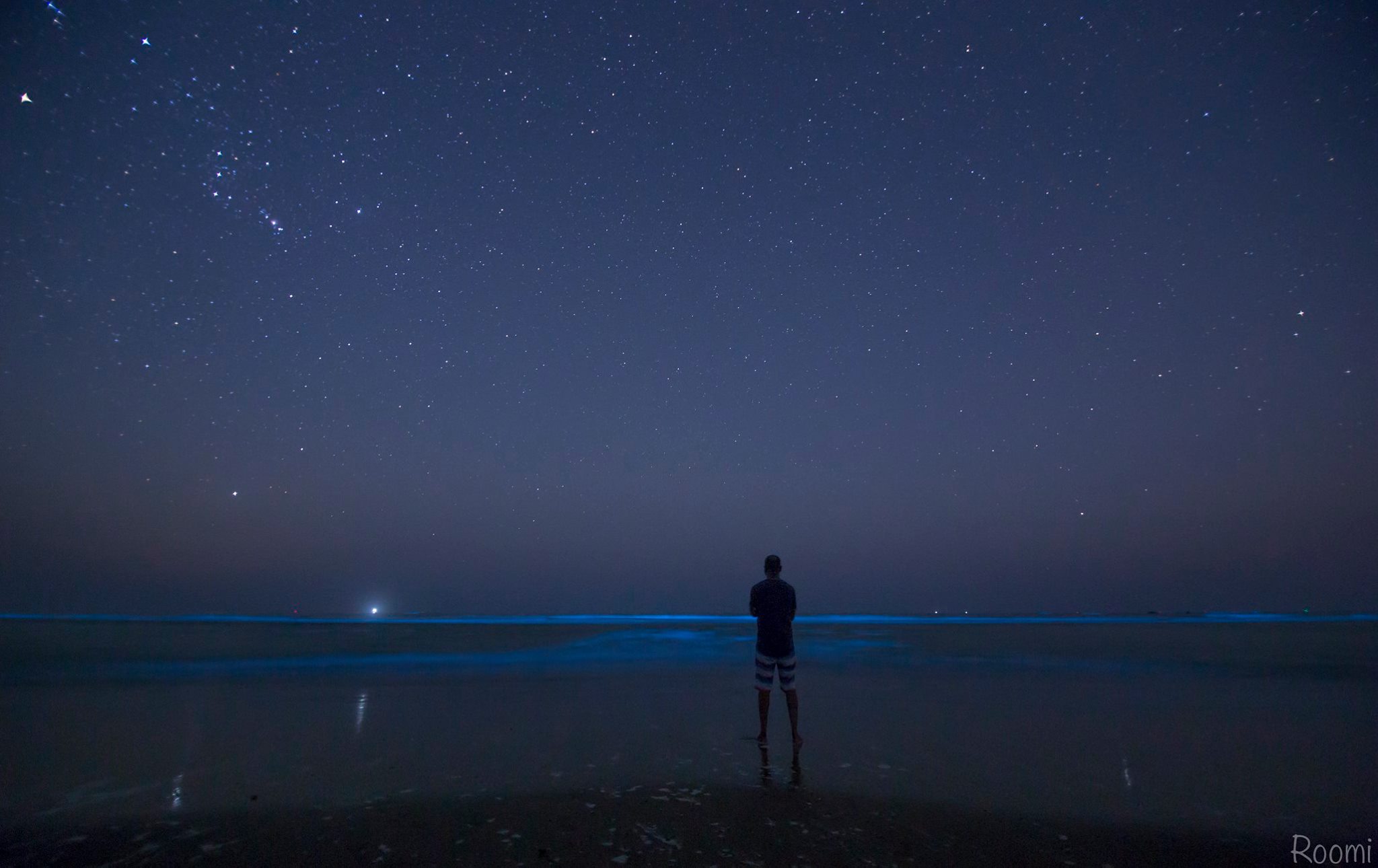 Bioluminescence at Sapat Beach, Baluchistan. Most people are not aware of this.