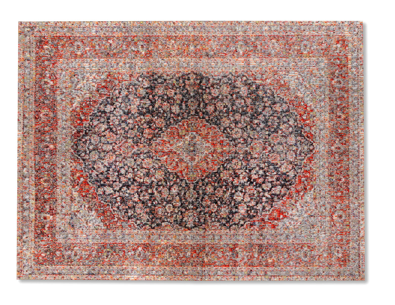 Rashid Rana's Red Carpet art work. Photo Source: Bonhams.com