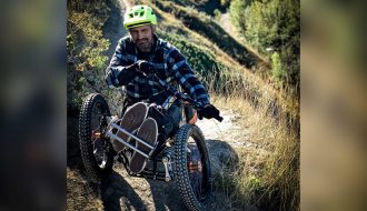 A paralyzed adventurer designed a mountain bike for people with disabilities to explore the outdoors