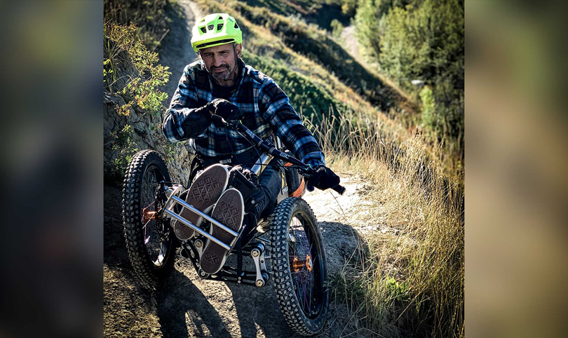 A paralyzed adventurer designed a mountain bike for people with disabilities to explore the outdoors